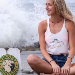 COASTAL OBSESSION turtle tank top